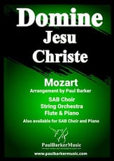 Domine Jesu Christe SAB choral sheet music cover